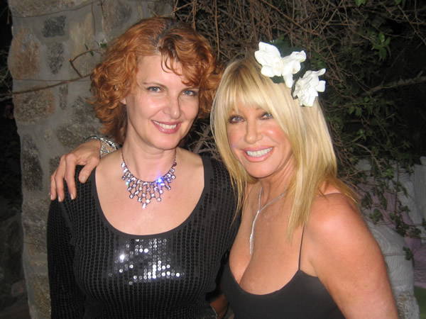Cristiana with Suzanne Somers